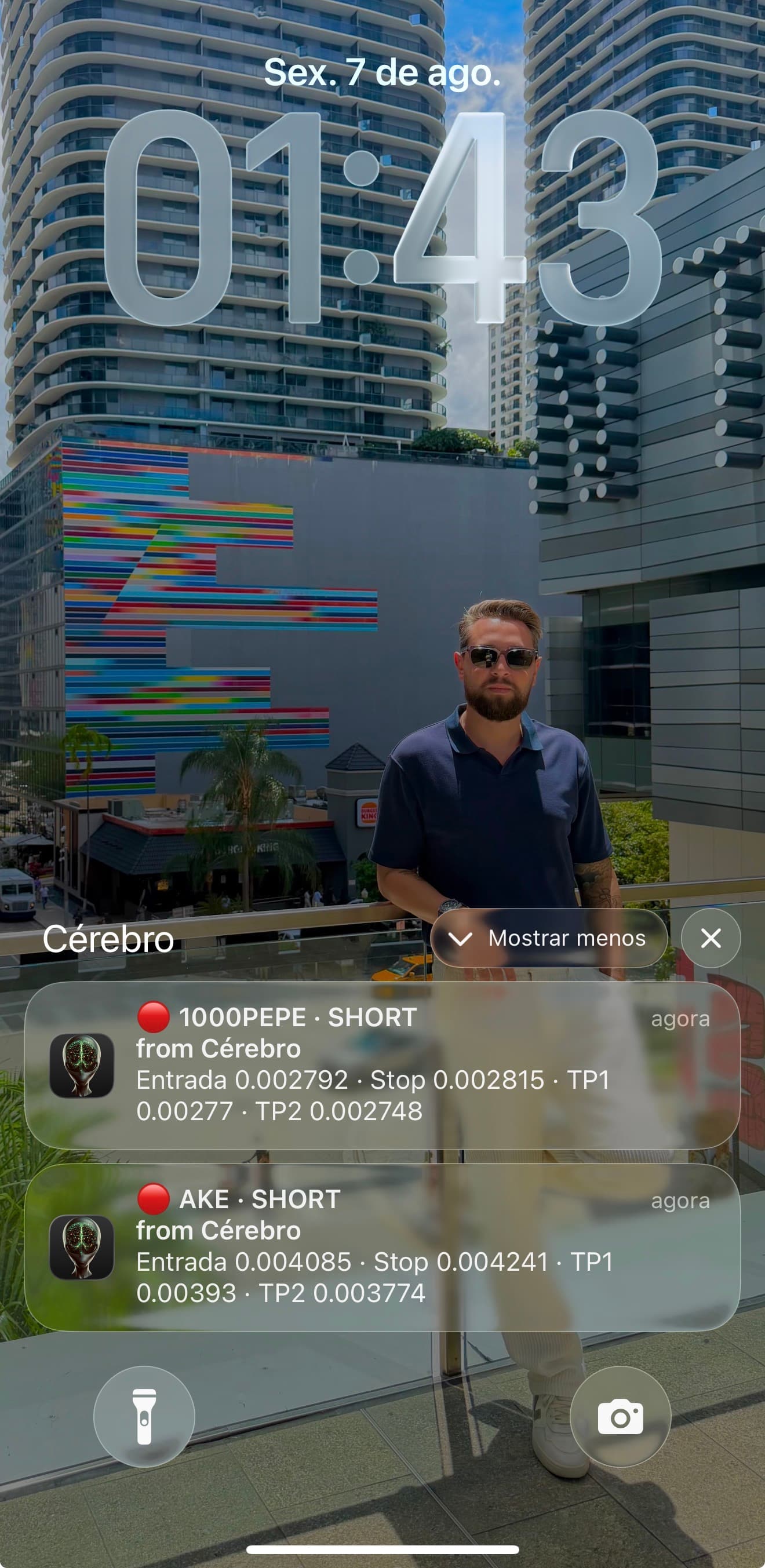 O sinal chega sozinho no seu celular